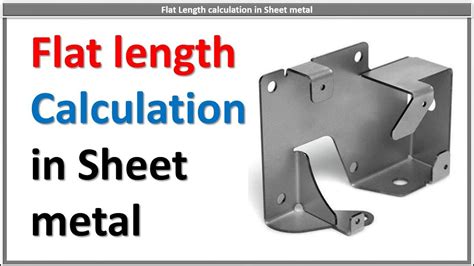 sheet metal blanking die|sheet metal flat length calculation.